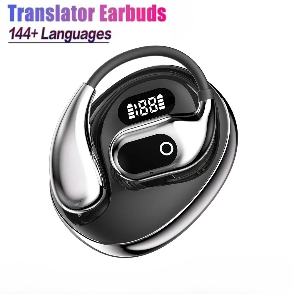 2026 NEW XG99 AI Translation Bluetooth 5.3 Earphones Intelligent Voice Real Time Bidirectional Translation Business Earphones