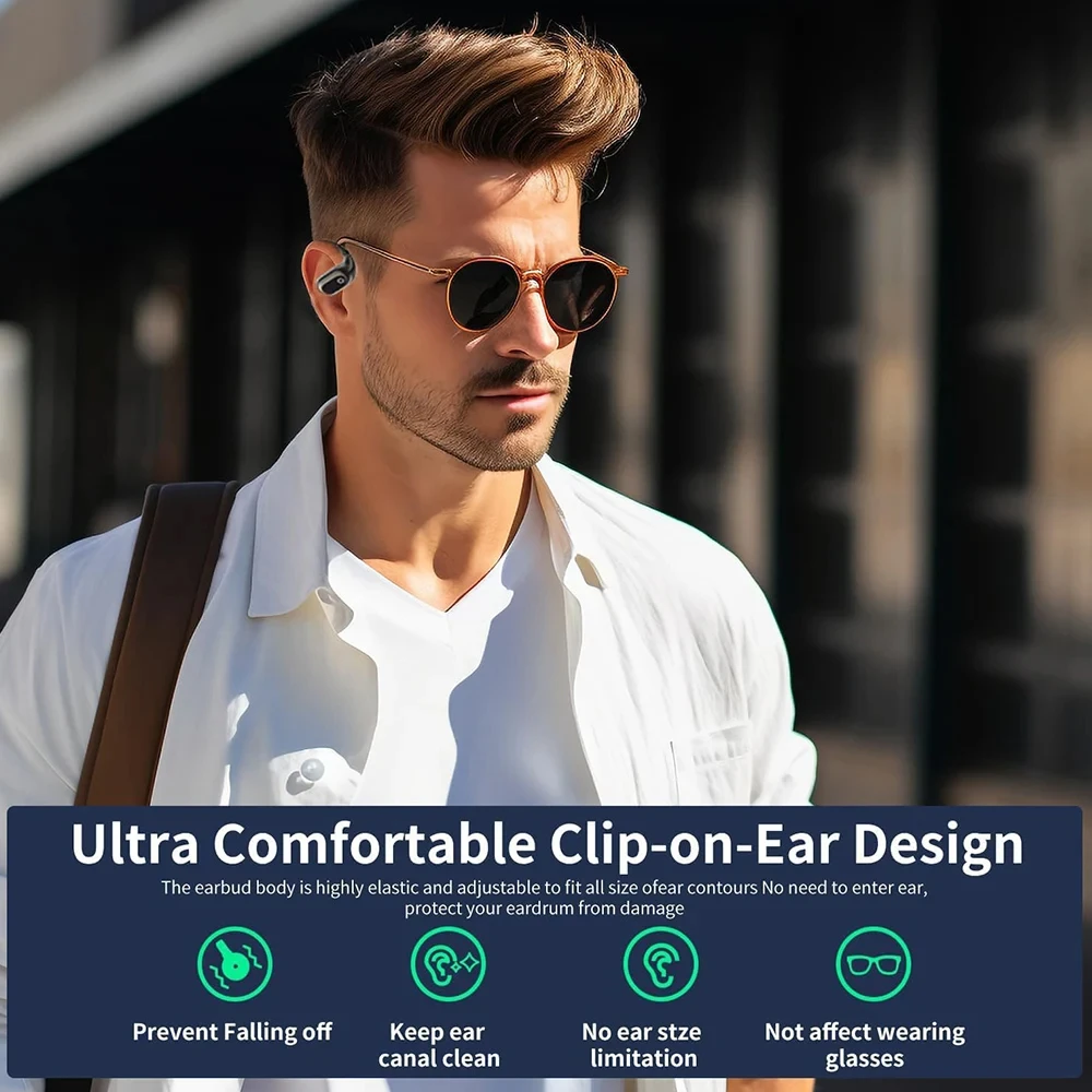 2026 NEW XG99 AI Translation Bluetooth 5.3 Earphones Intelligent Voice Real Time Bidirectional Translation Business Earphones - Image 5