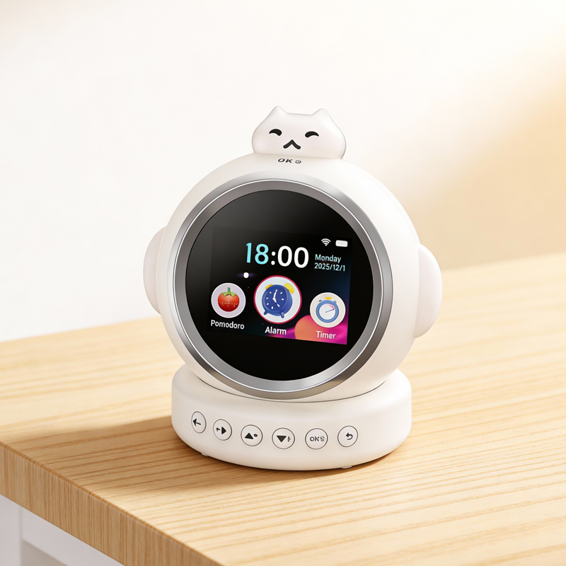 AI Speaker Wifi Voice assistant HD Touch Screen Display Alarm Clock Hi-fi Stereo Multifunction Speaker with TF RGB Night Light