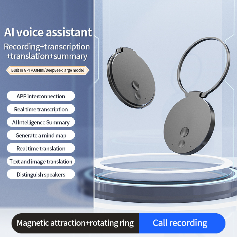 AI Voice Recorder Multi-Language Translation Real-Time Transcription Summary App Recording High Definition Conference Recorder