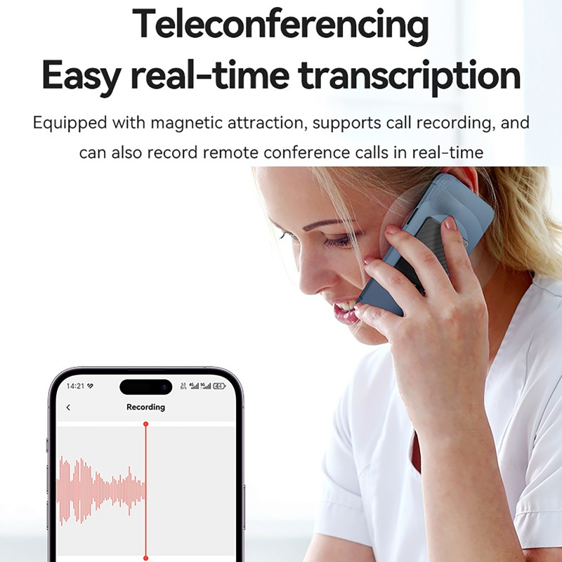 AI Voice Recorder with Display Screen 8-256GB Intelligent Note Voice Recorder Smart Transcription Summarization and Translation - Image 5