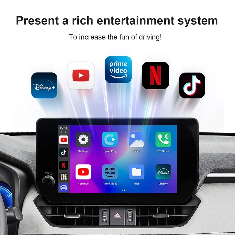 Carplay AI Box Android 13 Wireless Android Auto Smart TV Box For Youtube Netflix Toyota Mazda Hyundai Haval GMC Ford MG - Image 4