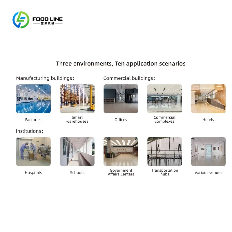 Cleaning Robot Intelligent Commercial Electric AI Sweeping Vacuum Wash Mop Scrub Wet Dry for Restaurants Commercial Customized - Image 5