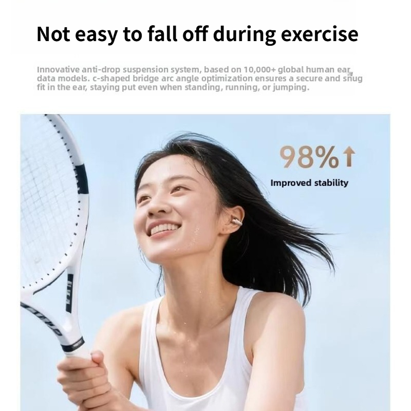 Ear Clip AI Translation Bluetooth Earphones Wireless Sports Headphones Not in Ear Earbuds Long Battery Life Translator Headsets - Image 5