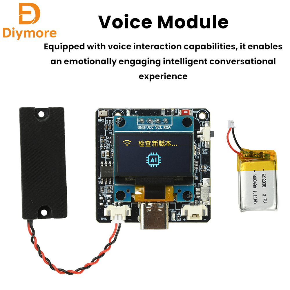 ESP32-C3 0.96-Inch Screen Development Board AI dialogue Voice Chat Module Supports Xiaozhi/Deepseek/Intelligent AI Large Models