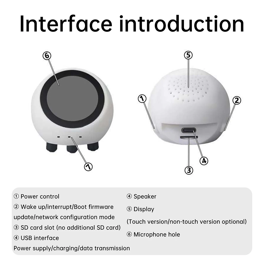ESP32-S3 Voice Module With 1.28 Inch Display Screen Xiaozhi AI Deepseek Artificial Intelligence Voice Robot Development Board - Image 5