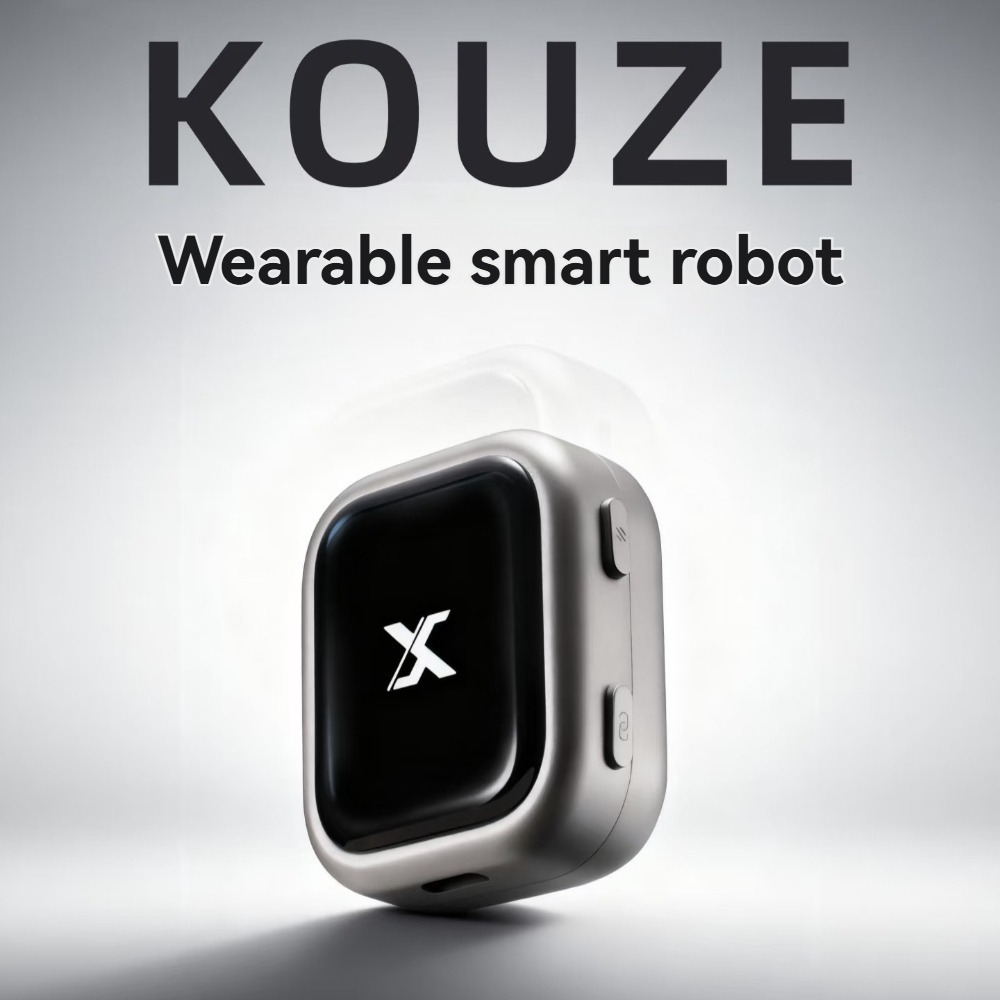 Kouze K1 Pro AI Agent Wearable Intelligent Robot Voice Interaction 1.83inch Touch Screen Portable Magnetic Attachment AI Robot