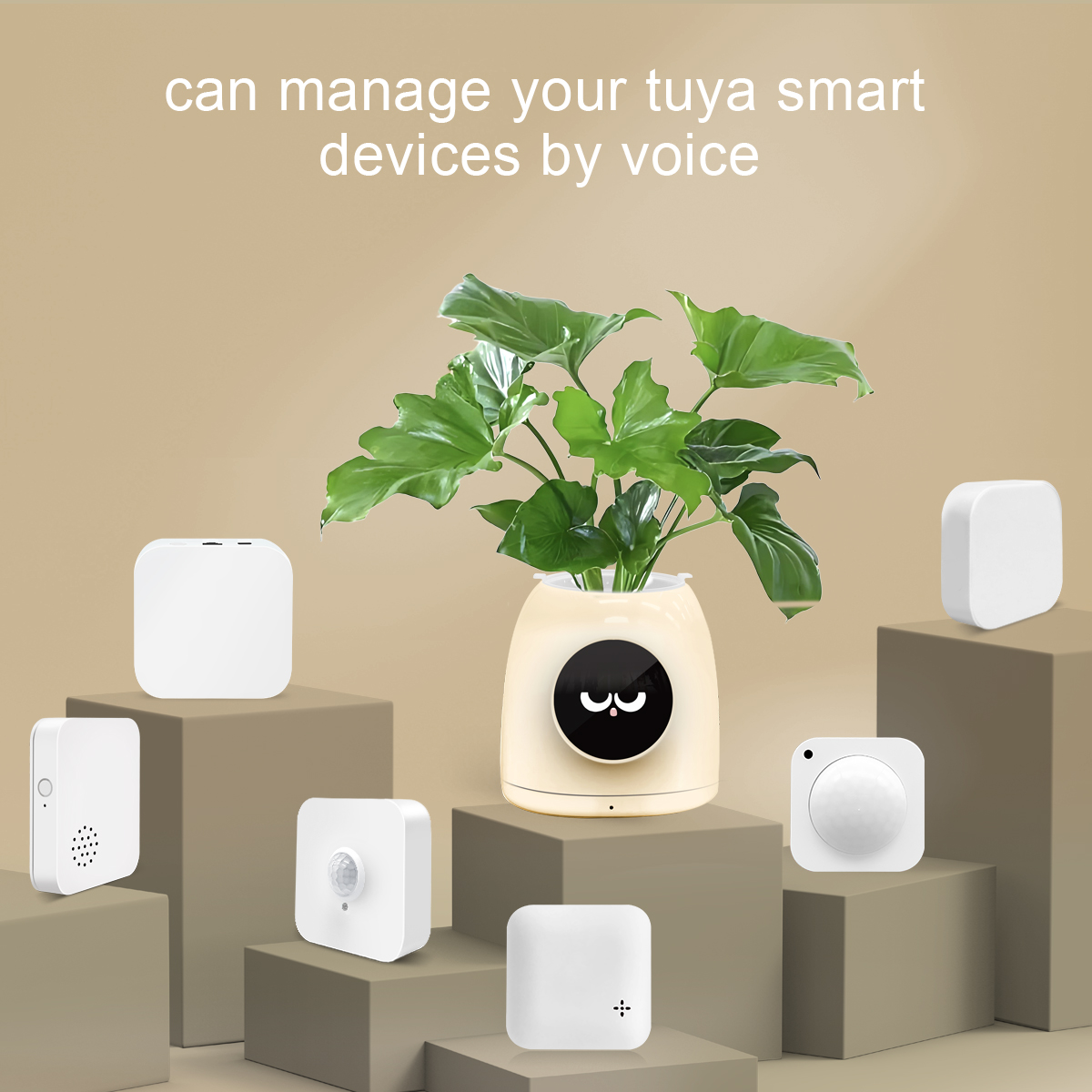 LINCUKOO Tuya Smart AI Flower Pot Gen1 Desktop WiFi Planter, Enhanced AI Voice Chat Support ChatGPT Gemini Tuya Device Linkage - Image 3