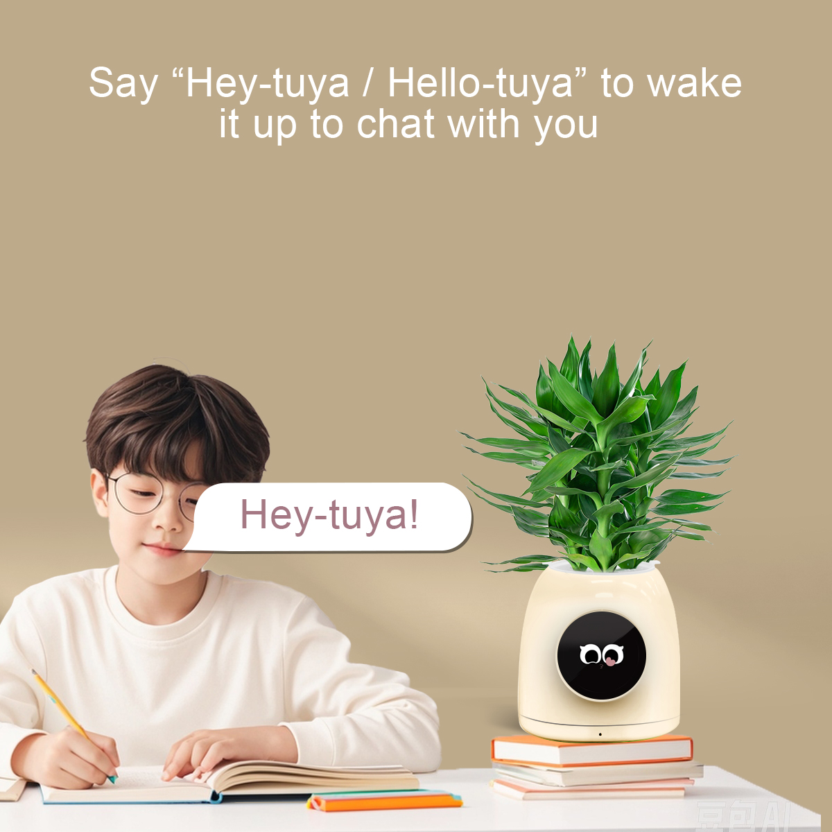 LINCUKOO Tuya Smart AI Flower Pot Gen1 Desktop WiFi Planter, Enhanced AI Voice Chat Support ChatGPT Gemini Tuya Device Linkage - Image 6