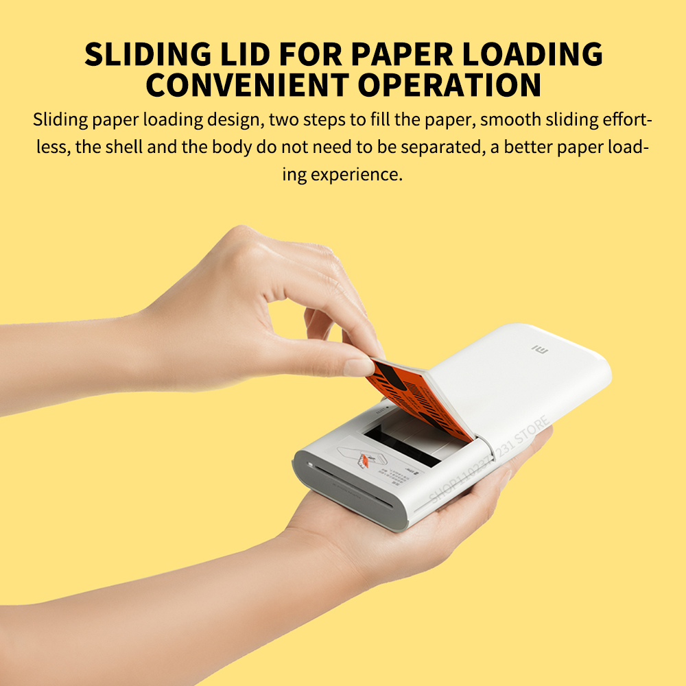 MIJIA AR Printer 300dpi Portable Photo Mini Pocket With DIY Share Picture Printer, case or Photo Paper, Work With Mihome APP - Image 4