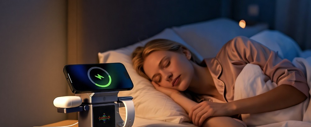 Multifunctional Smart Desktop AI Robot Bluetooth Speaker Touch Screen LED Display Creative Home Decor Gifts for Kids Adults Use