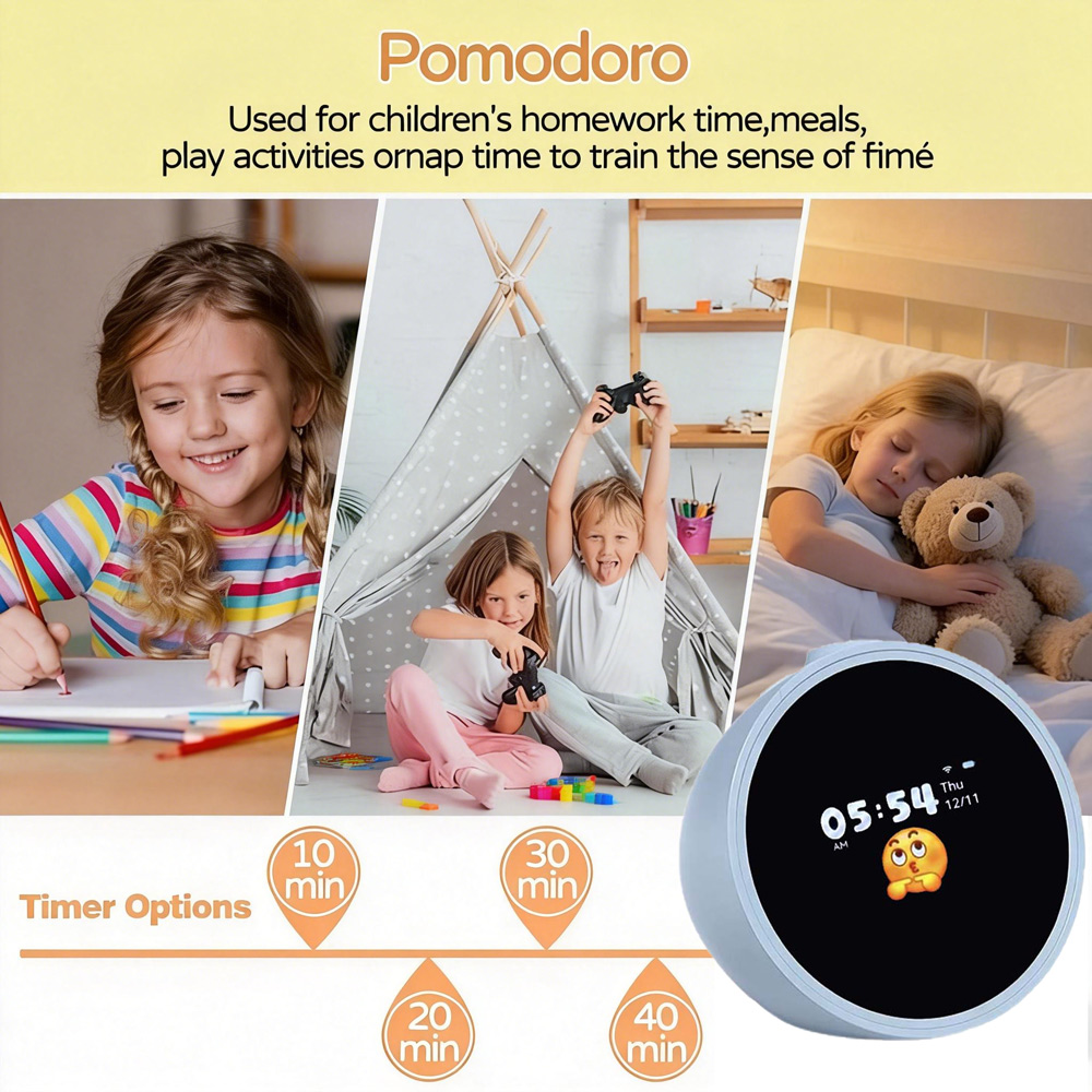 New Intelligent AI Electronic Fun Intelligent Touch Screen with Q & A Dialogue Accompanying Toys Alarm Clock Multilingual Gift - Image 4