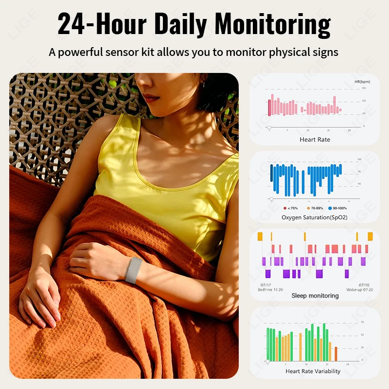 No Screen Smart Wristband AI Meeting Recording Translate Transcription Heart Rate Health Smart Bracelet Call Reminder Smartwatch - Image 5