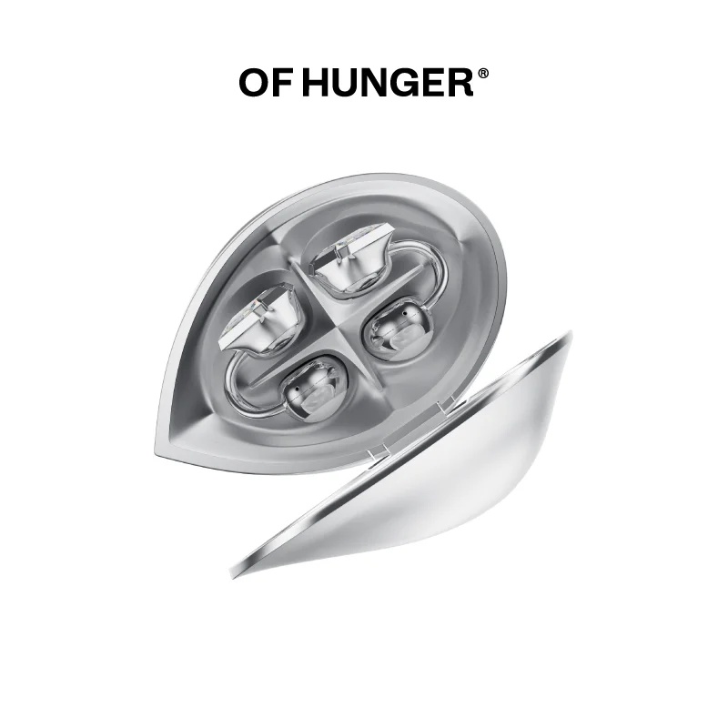 OF HUNGER Limited Edition White Zircon Electronic Gem AI Accessory Headphones Bluetooth OH Clip - Image 4