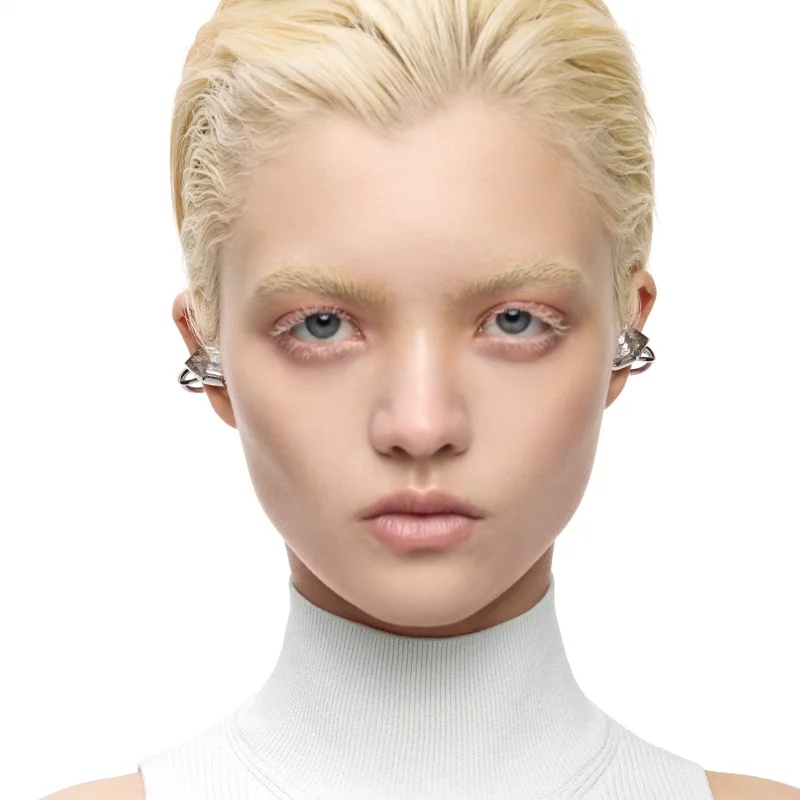 OF HUNGER Limited Edition White Zircon Electronic Gem AI Accessory Headphones Bluetooth OH Clip - Image 6