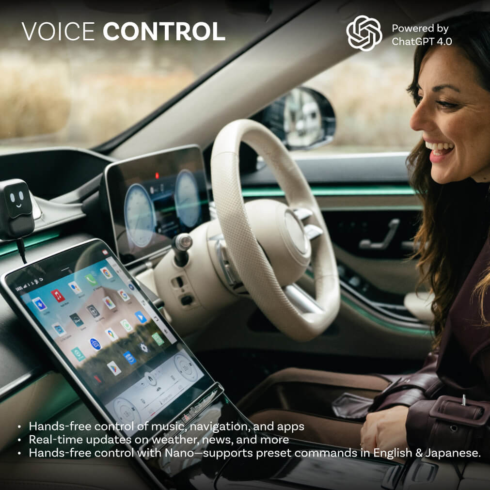 OTTOCAST Nano Carplay AI BOX Voice Control Wireless Android Auto QCM6225 8G 128G Android 13 TV Box for Youtube Netflix Play store - Image 3