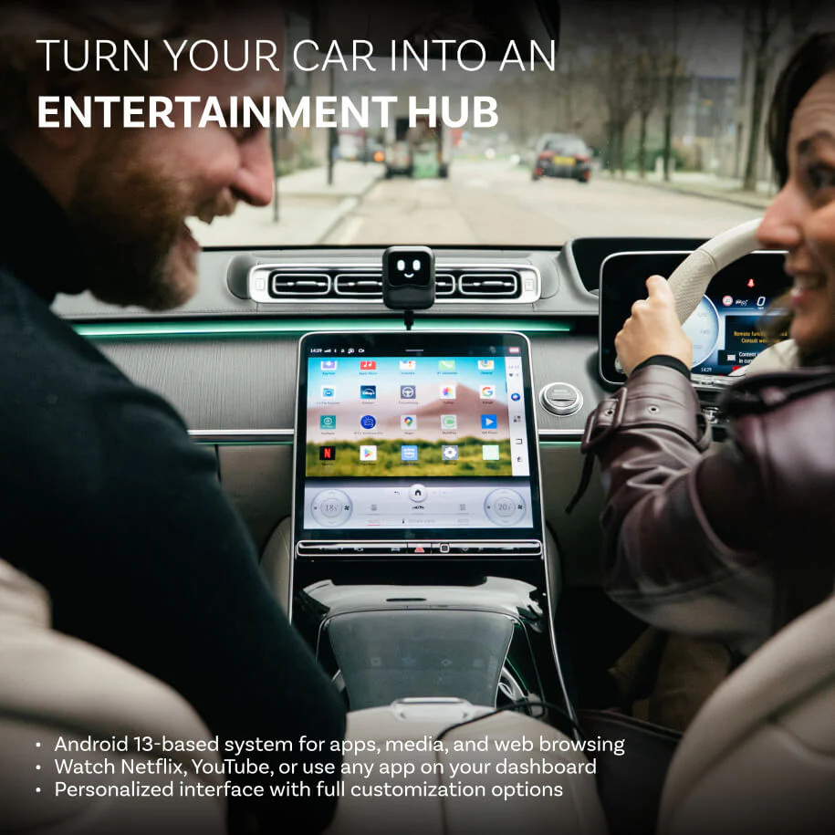 OTTOCAST Nano Carplay AI BOX Voice Control Wireless Android Auto QCM6225 8G 128G Android 13 TV Box for Youtube Netflix Play store - Image 4
