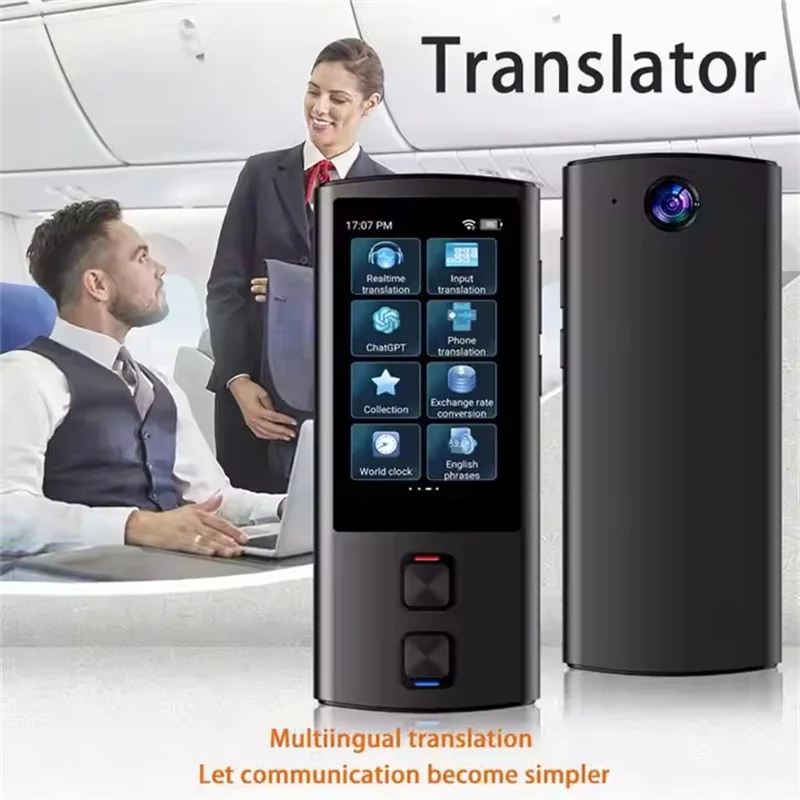 Portable T17 Instant Voice Translation Recording 138 Language Real Time Smart Offline Translation Machine AI Learning Conversion - Image 3