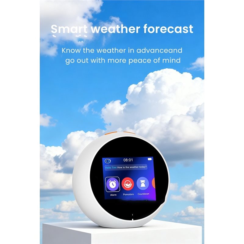 Premium-AI Voice Interactive Learning Machine Touch Screen AI Smart Alarm Clock Time Management Children Story Reading Companion - Image 6
