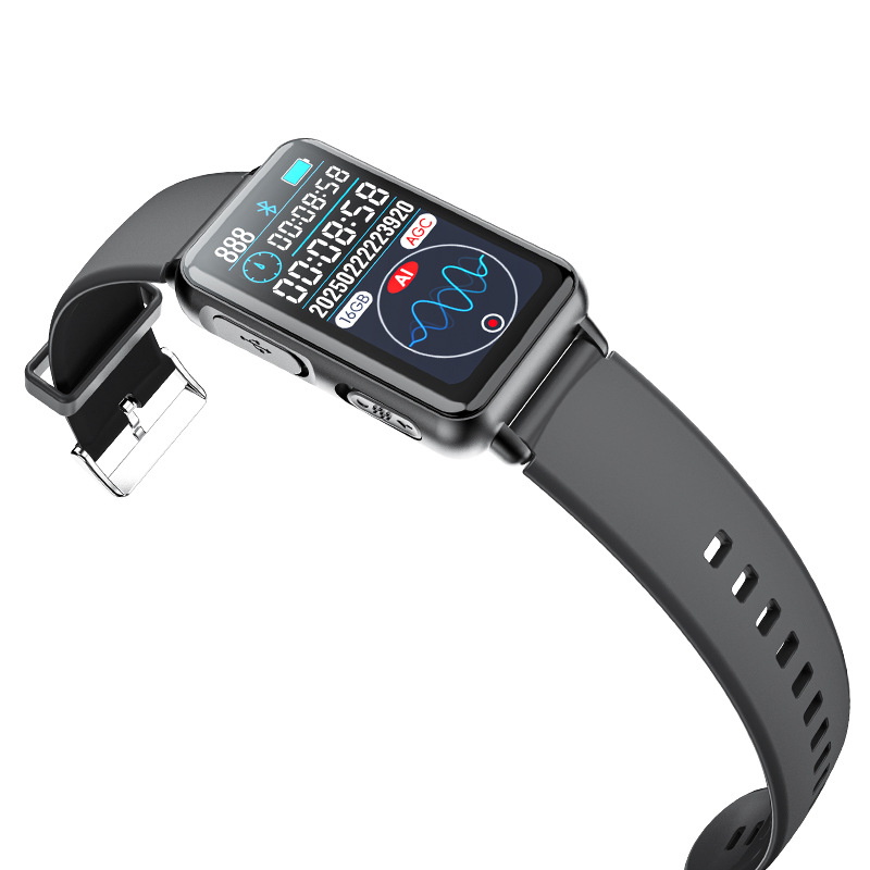 S18A Portable Smart Recording Watch AI Recorder Intelligent Real-time Transcription Translation Recording Bracelet APP Control - Image 6