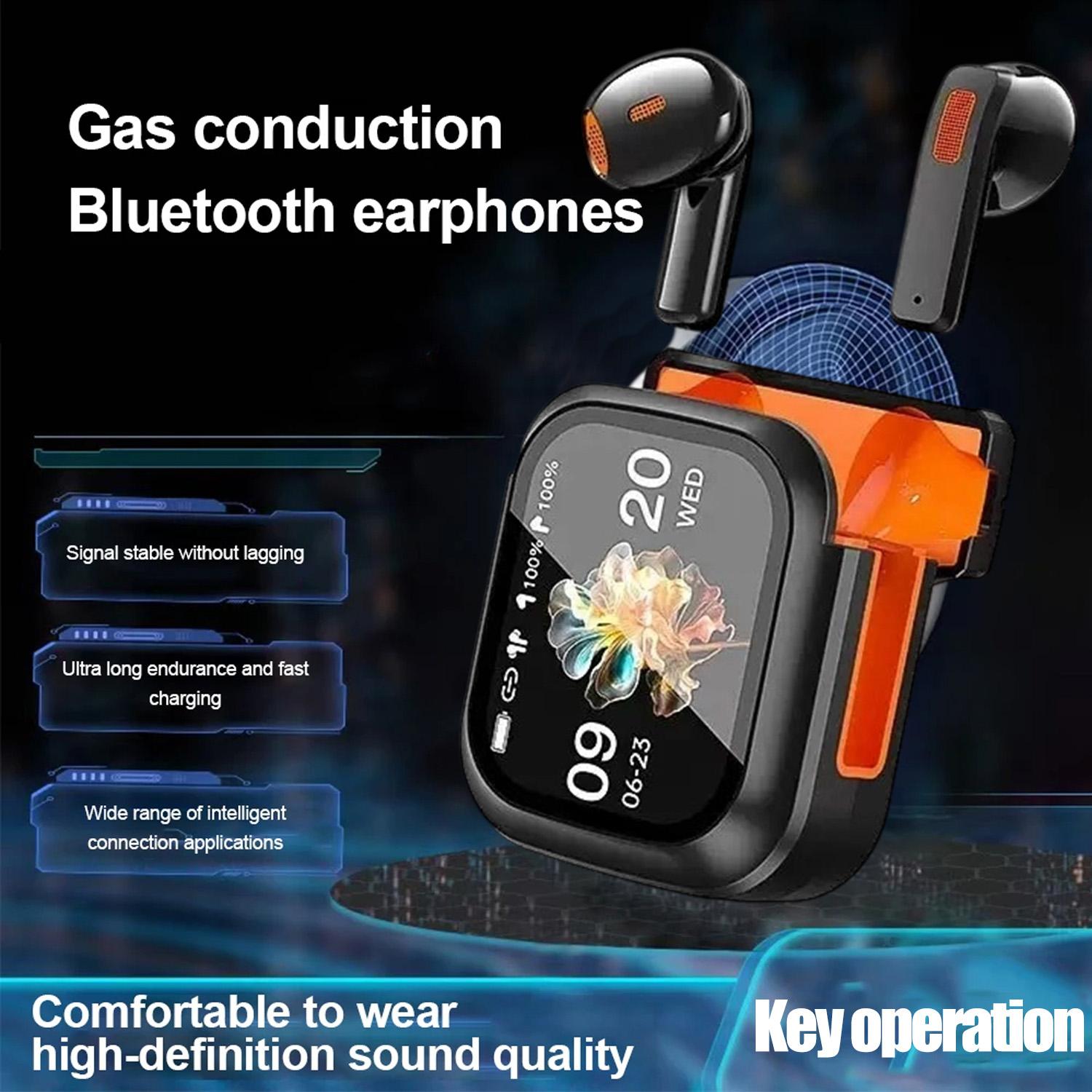 Screen Display Bluetooth V6.0 AI Earphones Noise Reduction OWS Ear clip Headsets Wireless Headphones Translator Earbuds Long life - Image 4