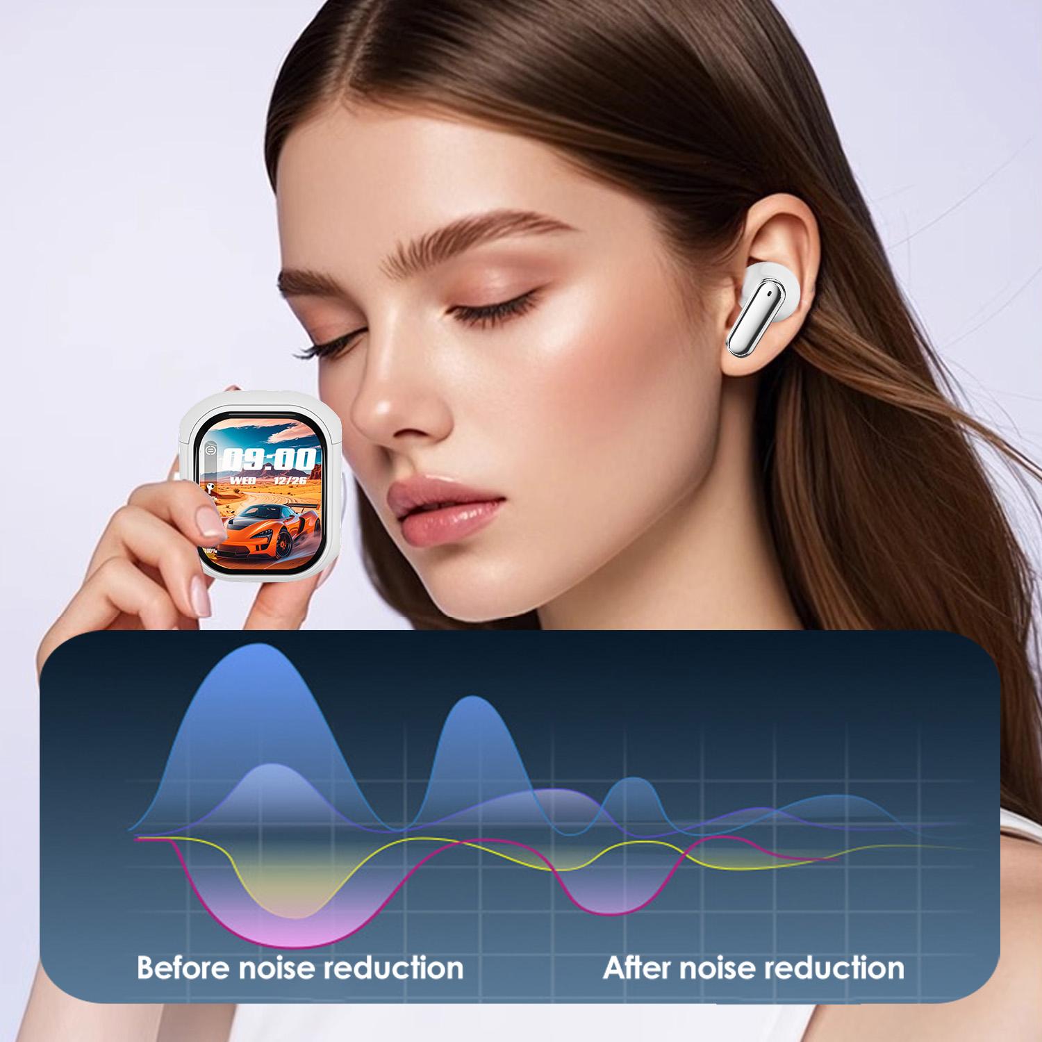 Screen Display Bluetooth V6.0 AI Earphones Noise Reduction OWS Ear clip Headsets Wireless Headphones Translator Earbuds Long life - Image 6