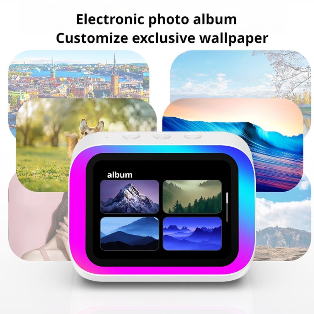 Smart Alarm Clock Bluetooth Speaker AI Intelligent Wireless Weather Display Night Light Music Stories Player Perfect Gift - Image 6
