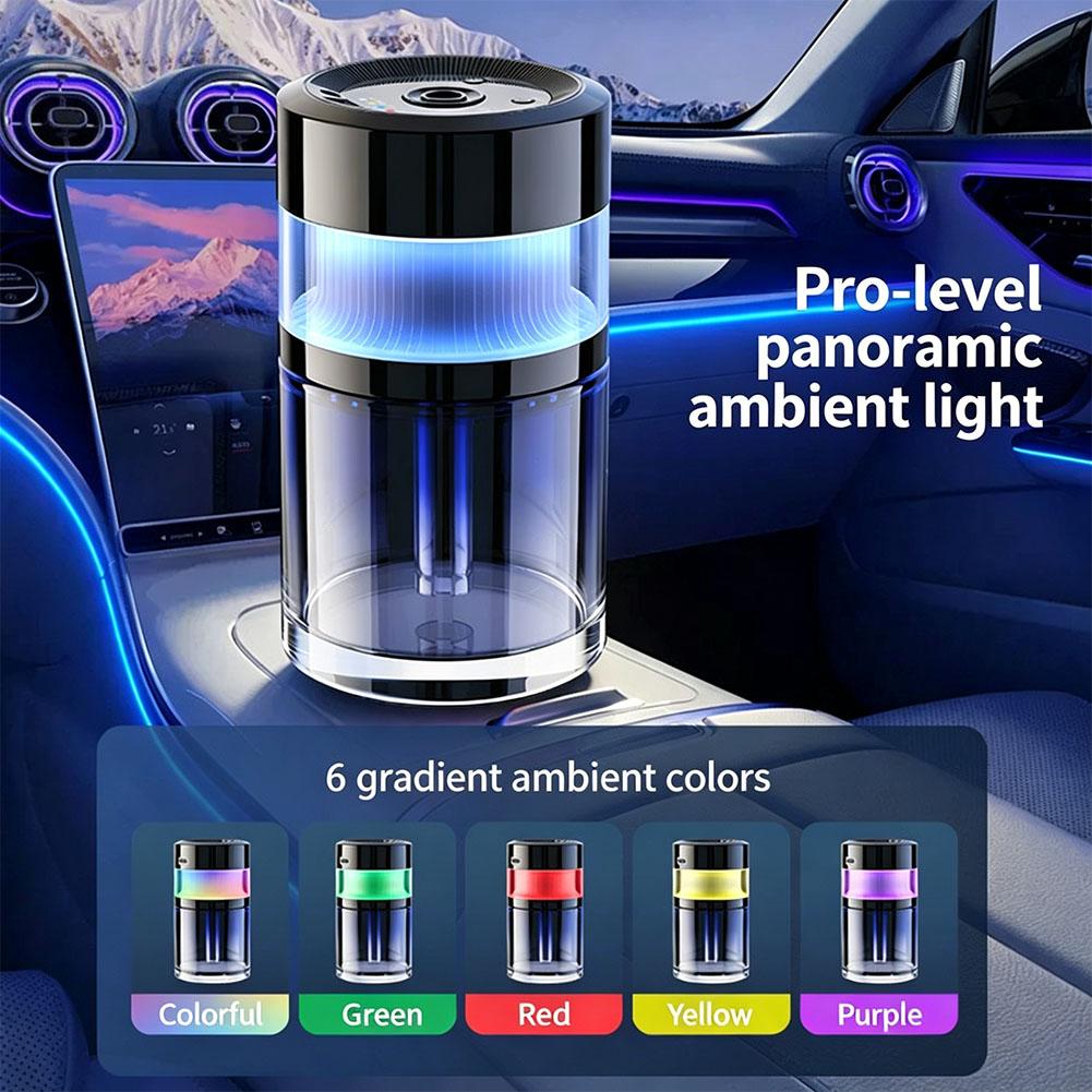 Smart Car Air Freshener AI Auto On/Off Aromatherapy Diffuser with Starry Sky Projection 3 Mist Modes Rechargeable Car Fragrance - Image 5