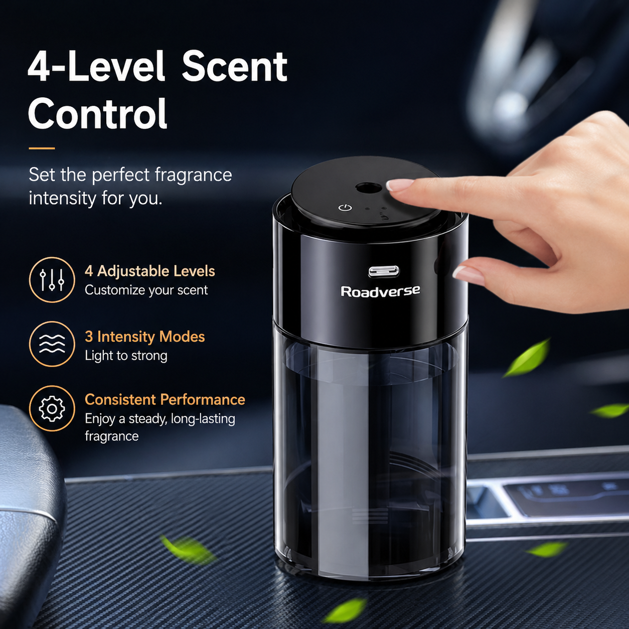 Smart Car Air Freshener Air Purifier Humidifier Fragrance Dispenser Odor Removal Decorations Dual-use Home and In-car - Image 3