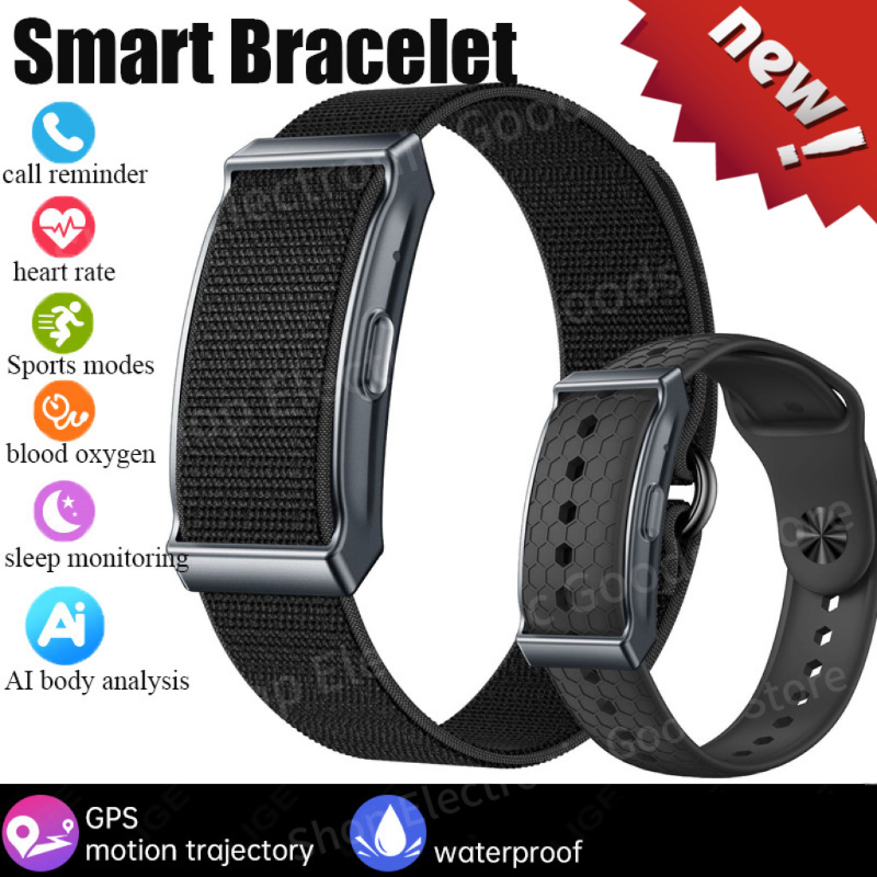 Smart Wristband Screenless Heart Rate Blood Oxygen Fitness Traker Heart Rate Bluetooth Waterproof Miband AI Body Measurement