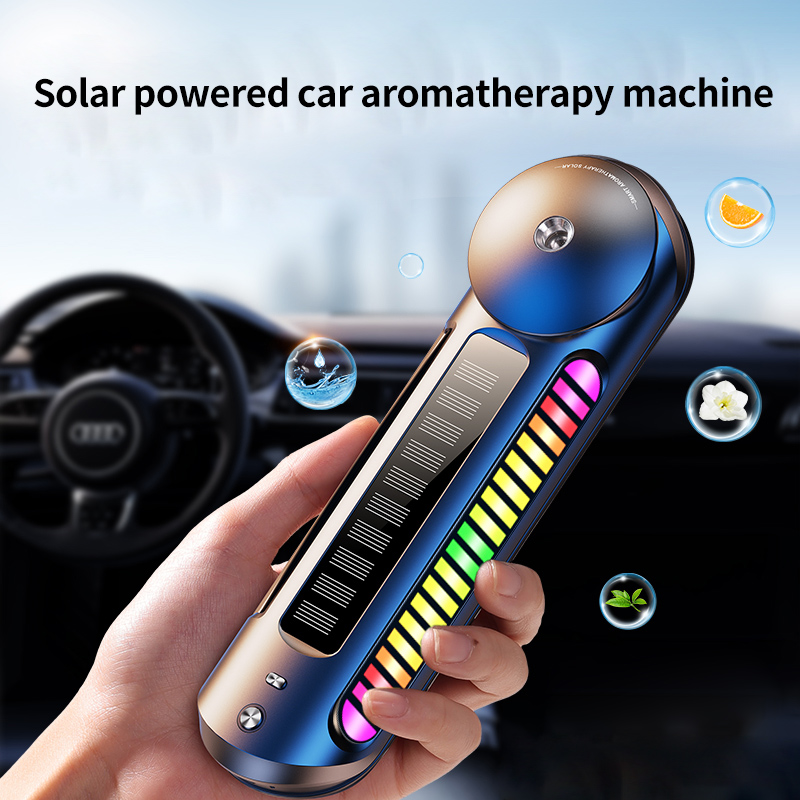 Solar energy intelligent car mounted fragrance car perfume high-end pickup lamp automatic spray locomotive fragrance humidifier