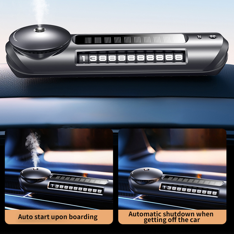Solar energy intelligent car mounted fragrance car perfume high-end pickup lamp automatic spray locomotive fragrance humidifier
