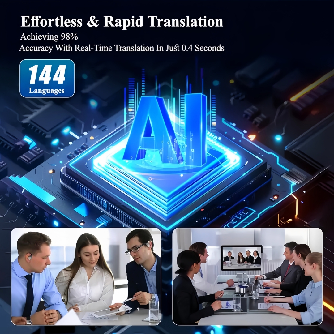 Translation Earbuds Real Time - AI 144 Language Translator Earbuds, Audifonos, Traductores, Inglés, Español - Image 3