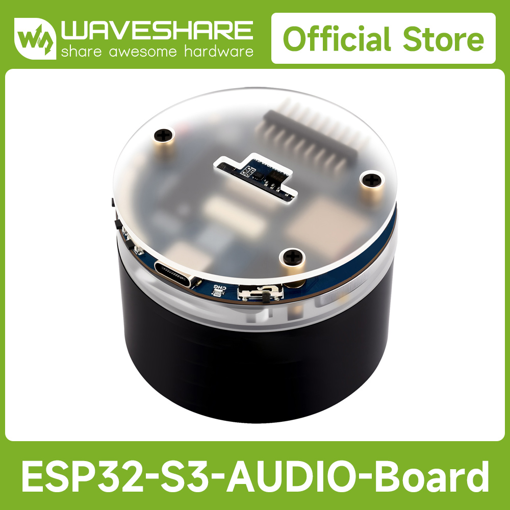 Waveshare ESP32-S3 AI Smart Speaker with RGB Lighting