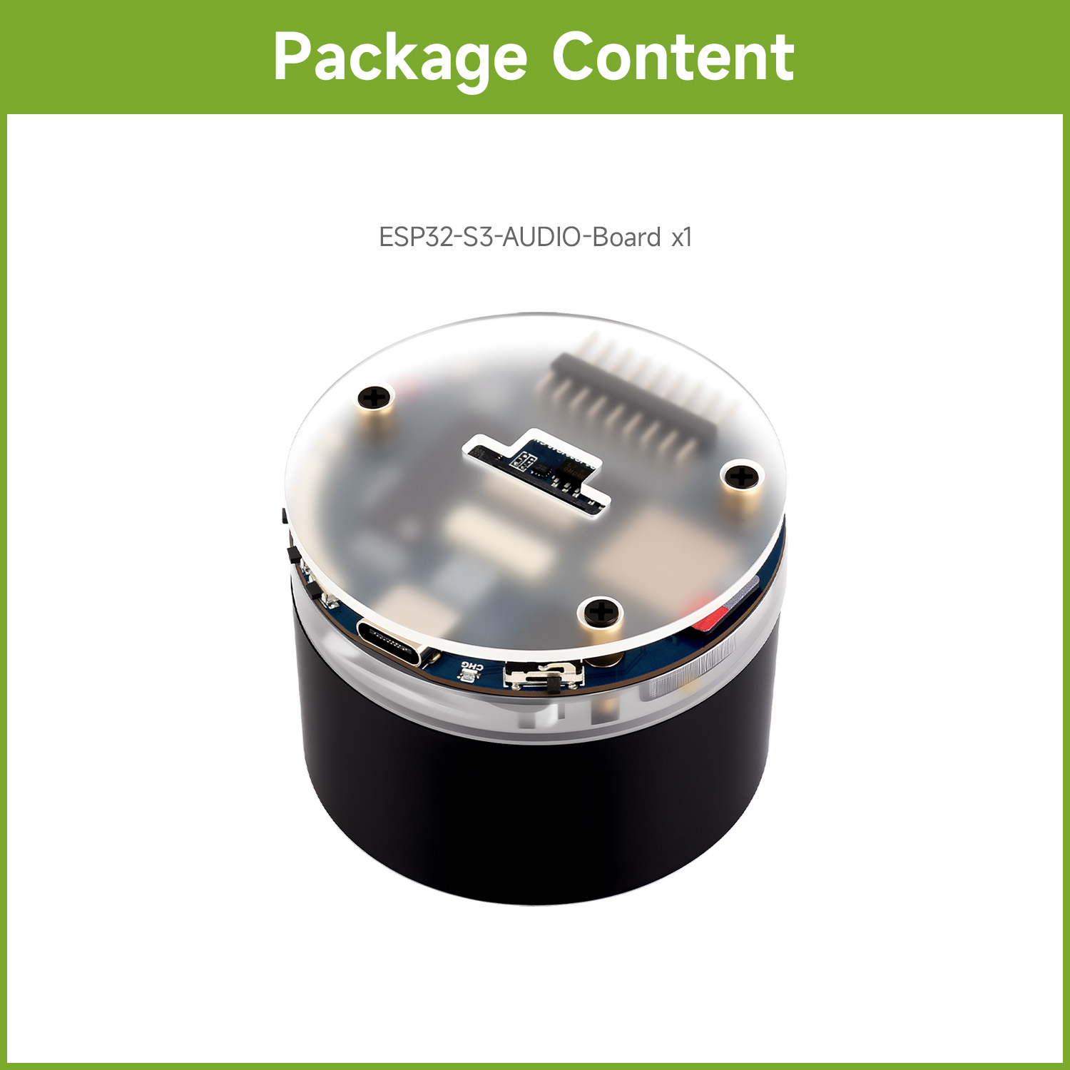 Waveshare ESP32-S3 AI Smart Speaker with RGB Lighting