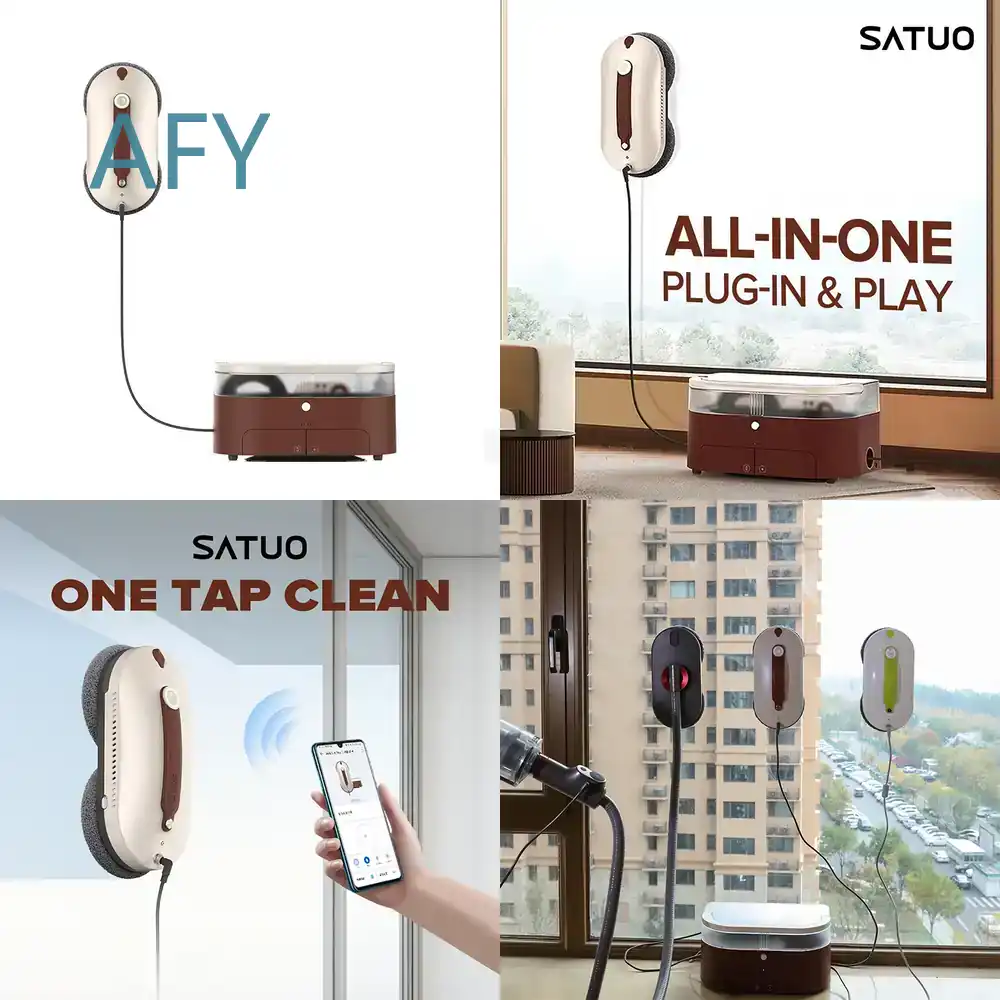 Window Vacuum Robot Cleaner for ABIR WD8 Dual Ultrasonic Spray AI Intelligent Wipe Smart Home Glass Wall Washer Window