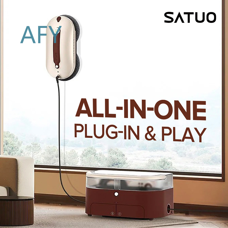 Window Vacuum Robot Cleaner for ABIR WD8 Dual Ultrasonic Spray AI Intelligent Wipe Smart Home Glass Wall Washer Window - Image 3