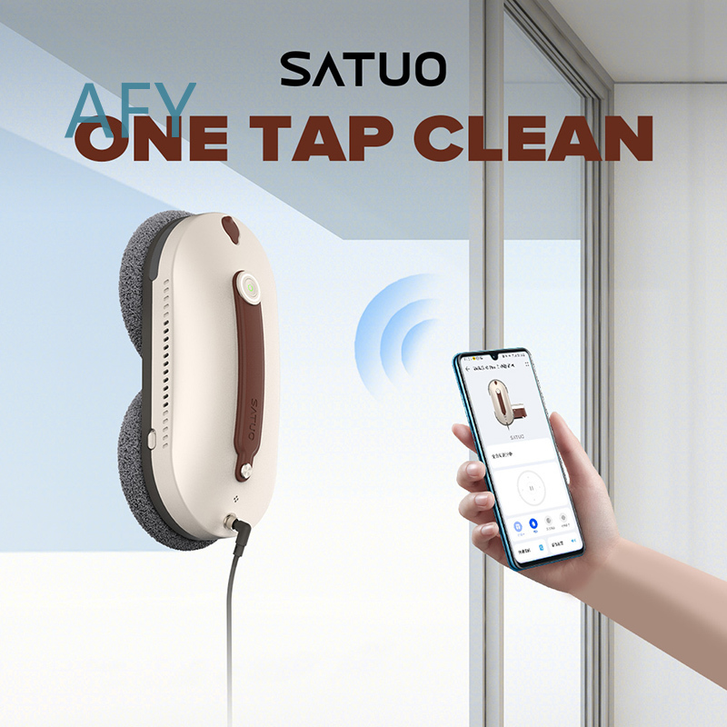 Window Vacuum Robot Cleaner for ABIR WD8 Dual Ultrasonic Spray AI Intelligent Wipe Smart Home Glass Wall Washer Window - Image 4