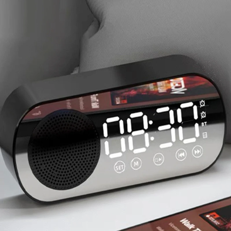 Wireless Bluetooth Speaker, Multi-functional Loud Subwoofer Clock, Mini AI Smart Alarm Clock Speaker - Image 5