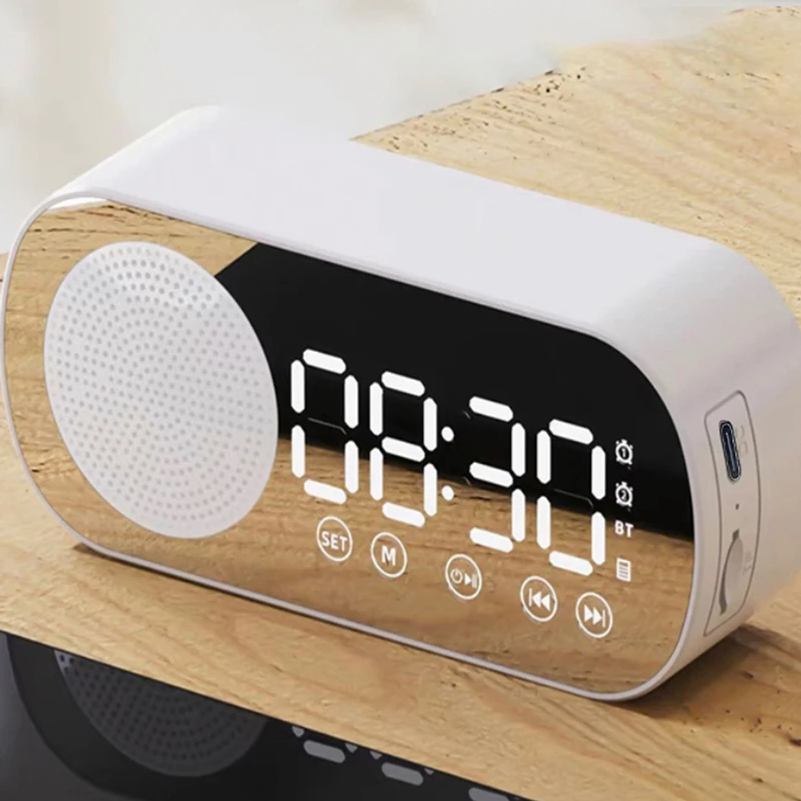 Wireless Bluetooth Speaker, Multi-functional Loud Subwoofer Clock, Mini AI Smart Alarm Clock Speaker - Image 6
