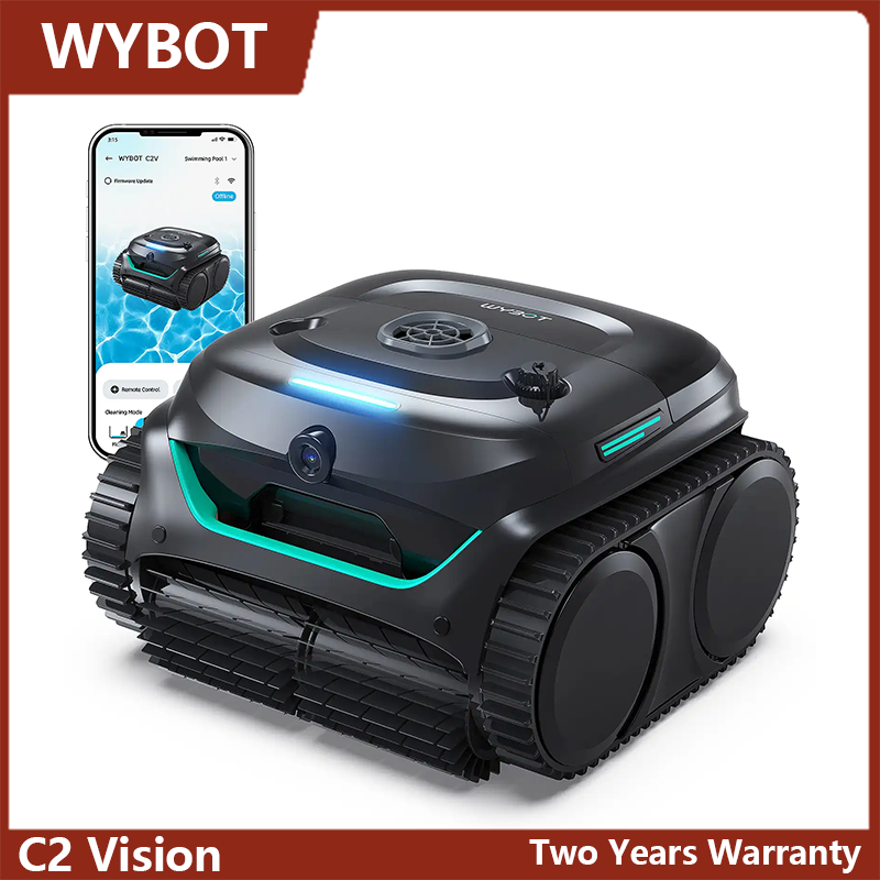 WYBOT C2 Vision Cordless Pool Cleaner 80° AI Robot 200?