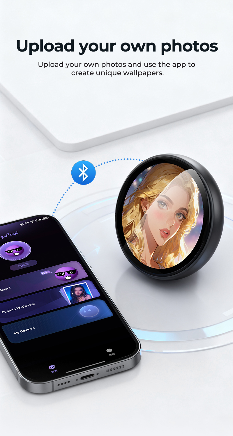 ZNP AI Personal Assistant HD Screen With  Real-time Translation Magnetic Digital Badge Z01 Voice Chat Emotional Companionship - Image 3