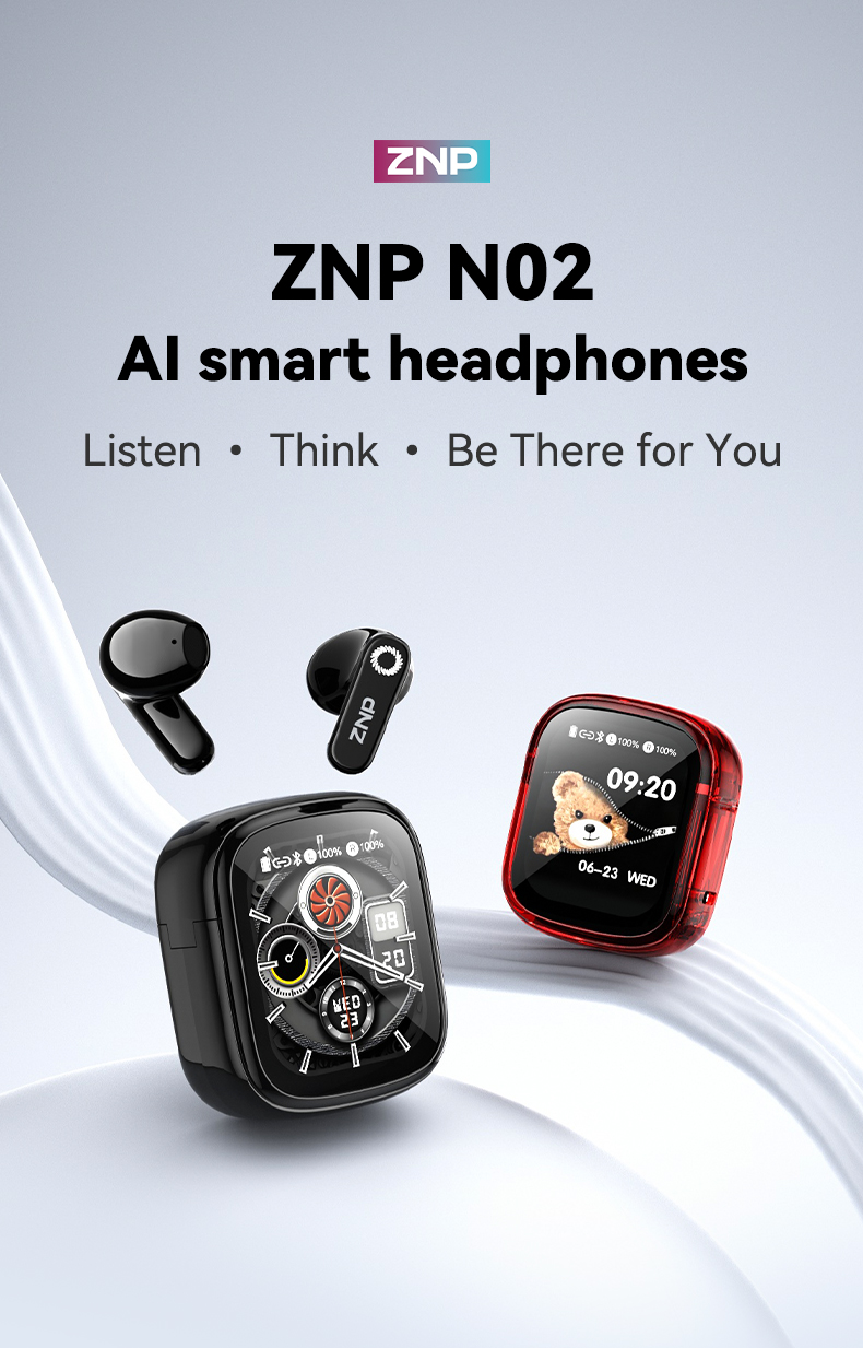 ZNP N02 Open-Ear AI Translator Earphones