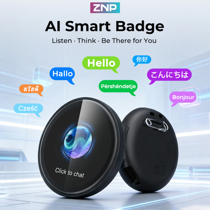 ZNP Z01 Smart Ai Electronic Companion Voice Translation Instant Professional Portable 60HrsWork For Travel Meeting High-Quality