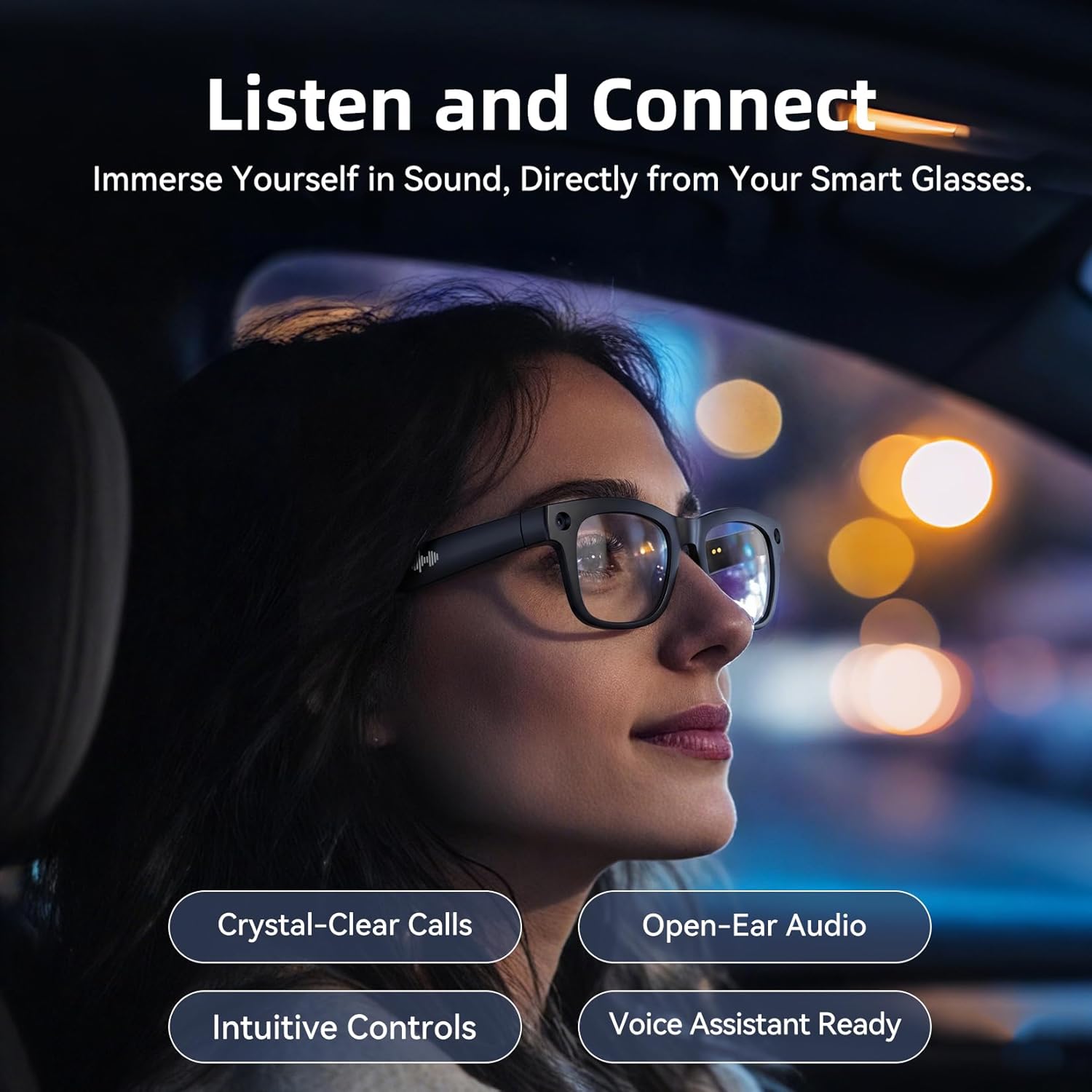 2026 New Smart AI Glasses 1080P HD Video Record Camera ChatGPT Bluetooth Call 32GB ROM Language Translation Music Sunglasses Men - Image 4