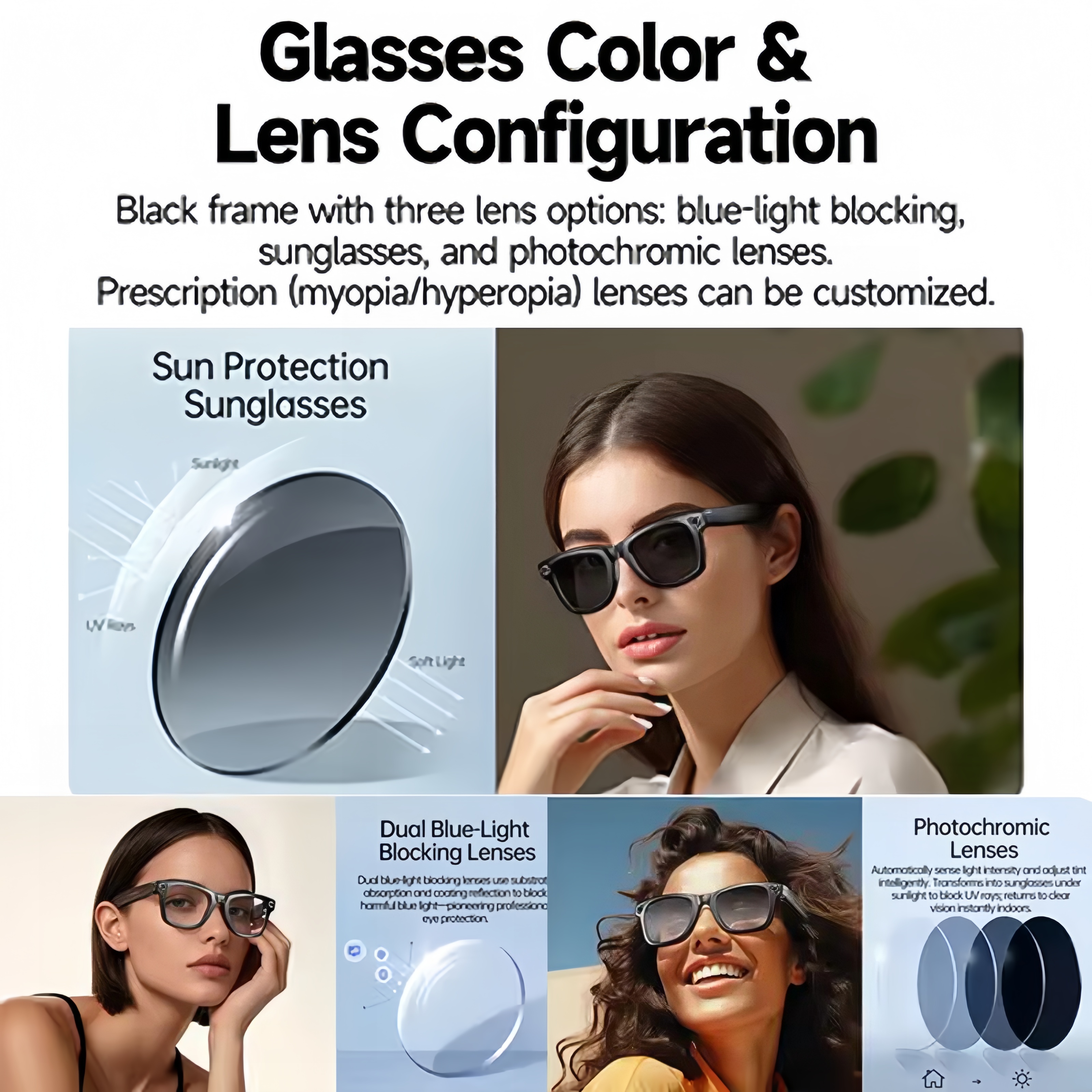 AI Smart Glasses with 8MP Camera Video Recording 100+ Languages Translation Sunglasses Bluetooth Call Music Play Men Women 2026 - Image 4