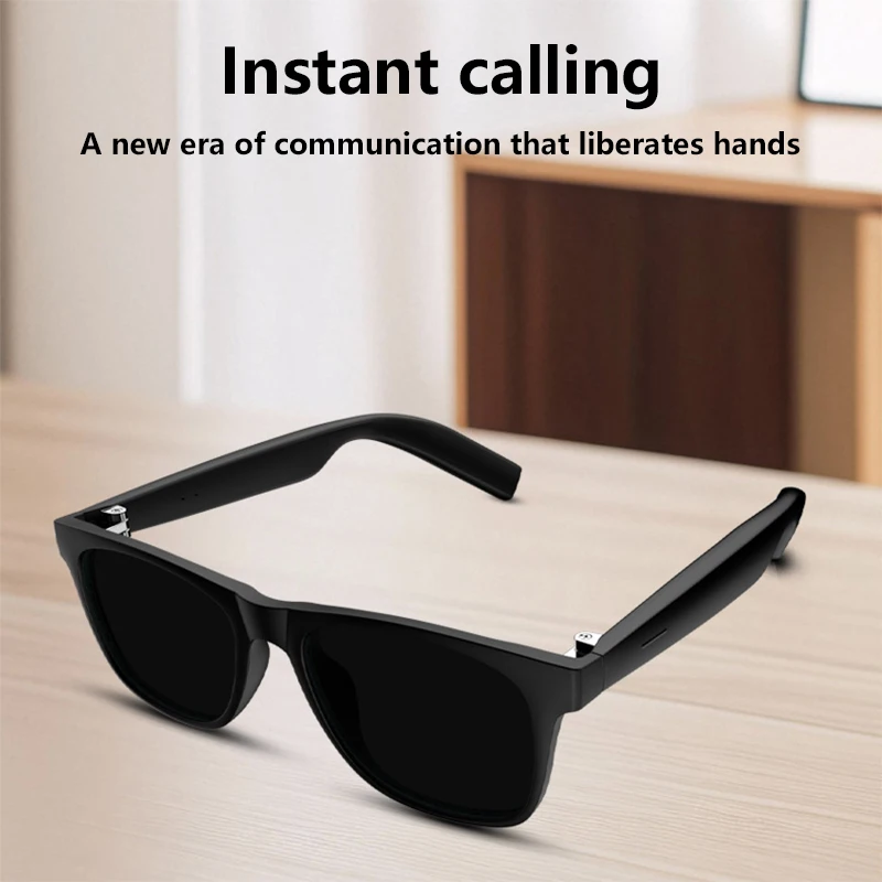 Lenovo AI Remote Control Touch Smart Glasses with Photo Camera Recording Translator Voice Assistant Music Bluetooth Sunglasses - Image 5