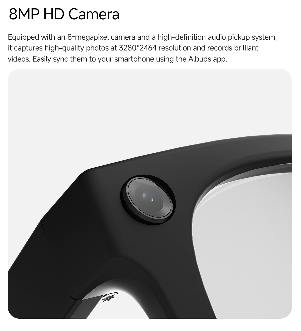 New Smart AI Glasses MT5 Ultra 8MP HD Camera Video Recording Voice Call with Charging Case Intelligent AI Translation Glasses - Image 3