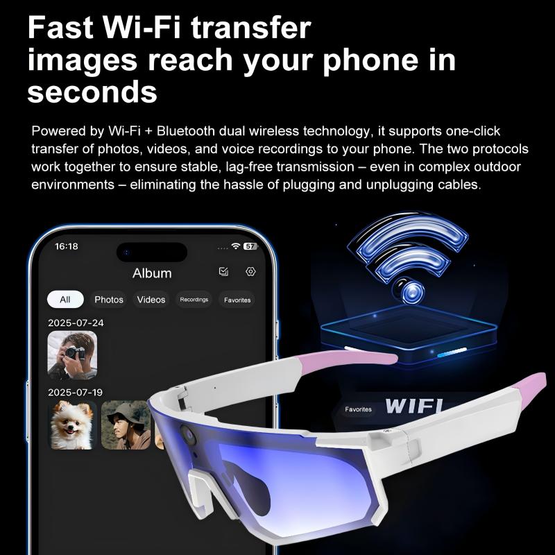 Xiaomi AI Smart Glasses ChatGPT 1080P Camera 8MP Anti-shake Cycling Video & Photo Sport Sunglasses Dual Mic 32GB Windproof Goggles