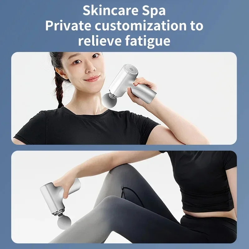 2025 Portable AI Fascial Massage Gun Electric Percussion Massager Body Relaxation With 4 Replaceable Massage Head LED Night Light - Image 5
